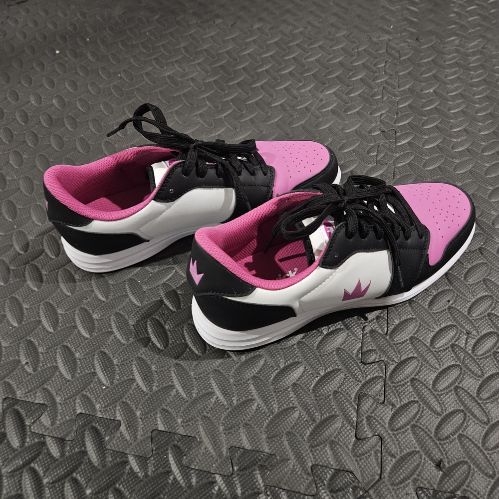 Women's Pink and Black Sneakers
